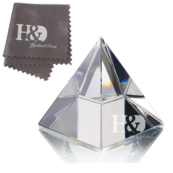 H&D 2inch Crystal Pyramid Figurine Paperweight Glass Home Decoration Ornament with Gift Box
H&D 2inch Crystal Pyramid Figurine Paperweight Glass Home Decoration Ornament with Gift Box