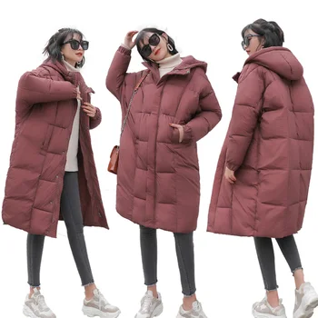 Winter Women Jacket Mid Long Parkas 2019 New Thick Warm Large size Solid color Outerwear Hooded Female Light fluffy Coat DD0520
Winter Women Jacket Mid Long Parkas 2019 New Thick Warm Large size Solid color Outerwear Hooded Female Light fluffy Coat DD0520
