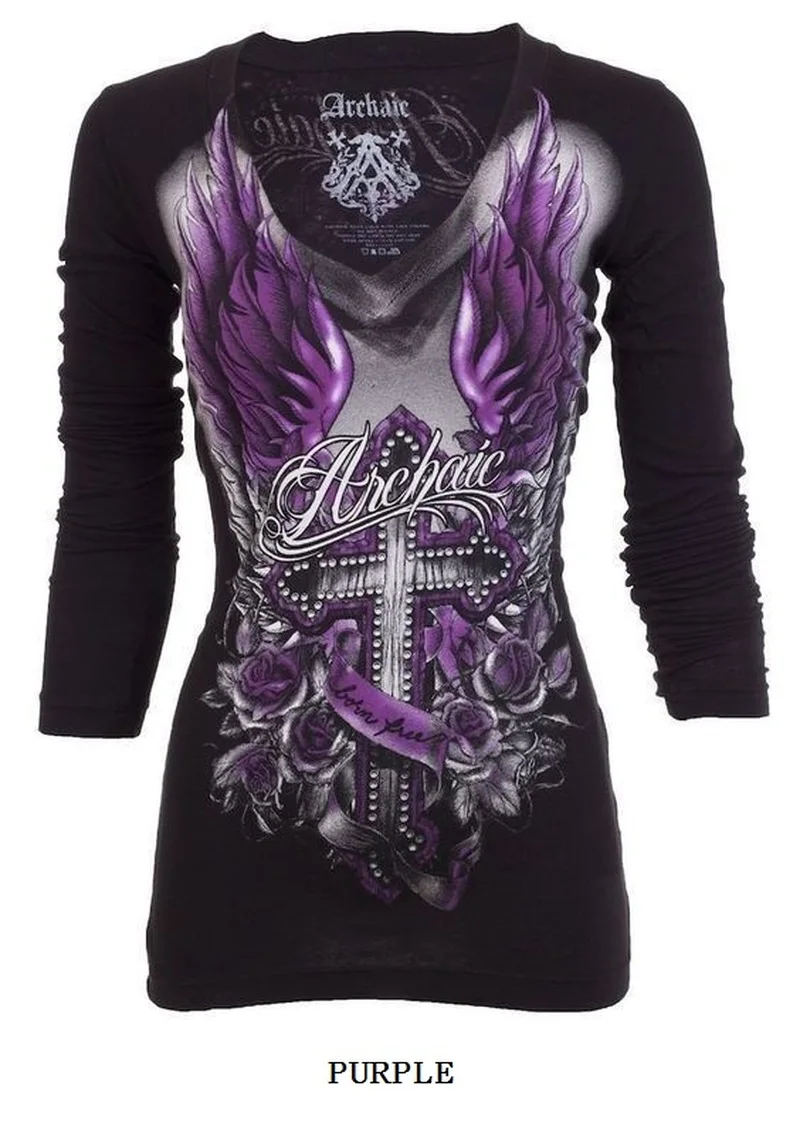 ZOGAA Women T-shirt Long Sleeve Rose Female Women's Casual V Collar Tops Skull Print Punk Style Cotton T-shirt Womens Clothing
ZOGAA Women T-shirt Long Sleeve Rose Female Women's Casual V Collar Tops Skull Print Punk Style Cotton T-shirt Womens Clothing