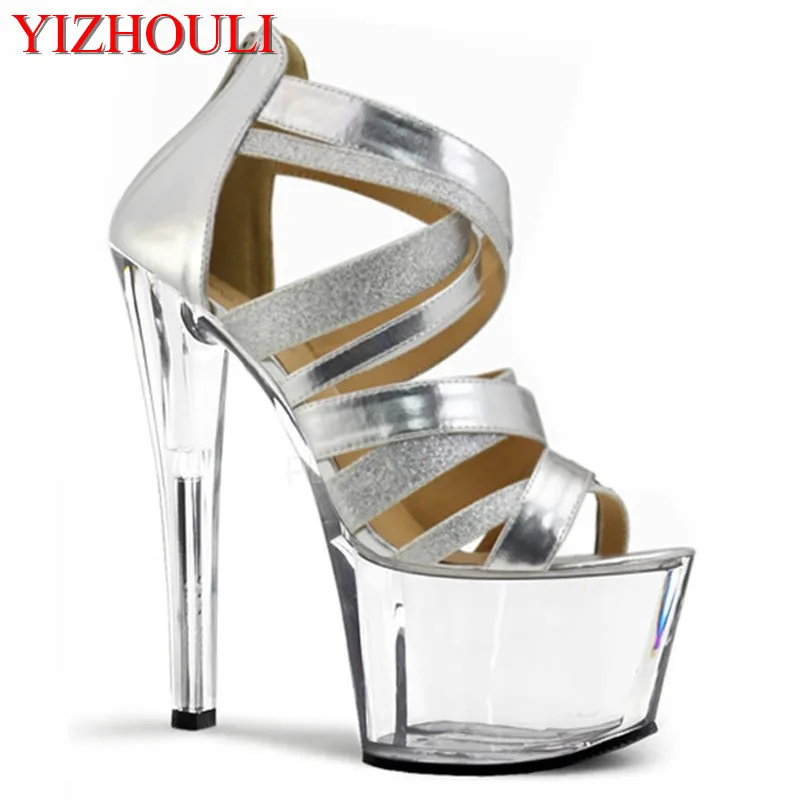 17cm Sparkling high-heeled shoes women fashion shoes vov with sexy Roman style Sandals
17cm Sparkling high-heeled shoes women fashion shoes vov with sexy Roman style Sandals