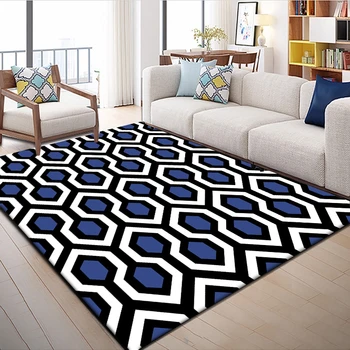 Modern Blue Geometric Pattern Carpets Rugs For Living Room Bedroom Area Carpet Sofa Coffee Table Home Decor Anti-Slip Floor Mats
Modern Blue Geometric Pattern Carpets Rugs For Living Room Bedroom Area Carpet Sofa Coffee Table Home Decor Anti-Slip Floor Mats