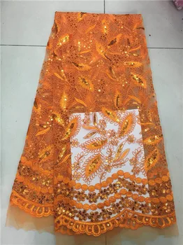 2019 Latest French Nigerian Lace Fabric High Quality sequins Lace Wedding Orange African French Tulle Lace Fabric DM6
2019 Latest French Nigerian Lace Fabric High Quality sequins Lace Wedding Orange African French Tulle Lace Fabric DM6