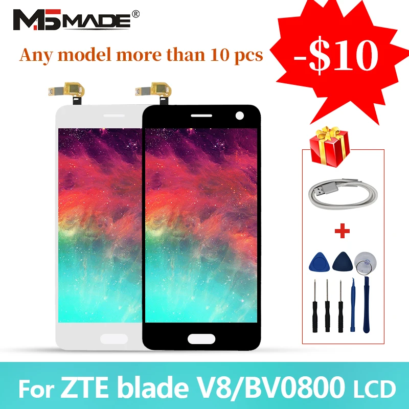 5.2" For ZTE Blade V8 BV0800 LCD Touch Screen Digitizer Display Replacement Assembly Parts Free Shipping For V 8 Full LCD
5.2" For ZTE Blade V8 BV0800 LCD Touch Screen Digitizer Display Replacement Assembly Parts Free Shipping For V 8 Full LCD