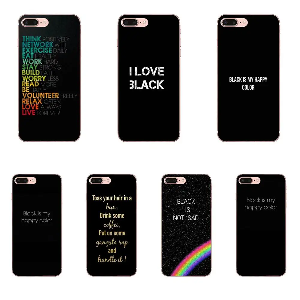 For Xiaomi Mi3 Mi4 Mi4C Mi4i Mi5 Mi 5S 5X 6 6X A1 Max Mix 2 Note 3 4 Picture Phone Case Black Is My Happy Color New Personalized
For Xiaomi Mi3 Mi4 Mi4C Mi4i Mi5 Mi 5S 5X 6 6X A1 Max Mix 2 Note 3 4 Picture Phone Case Black Is My Happy Color New Personalized