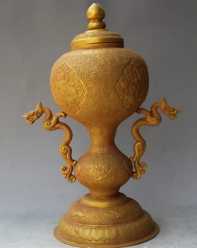 USPS to USA S2440 10" Chinese Dynasty palace Copper Gild Dragon handle vessel kettle Pot Jar Crock
USPS to USA S2440 10" Chinese Dynasty palace Copper Gild Dragon handle vessel kettle Pot Jar Crock