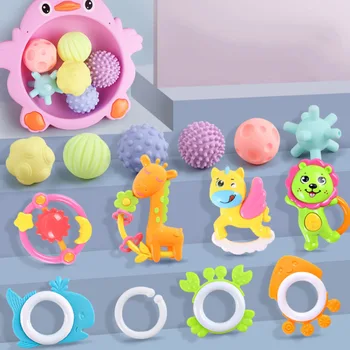 MrY Baby Hand Training Massage Ball Rattle Toys Multi Ball Develop Toys Set Teeth Tactile Perception Toys Massage Ball Bite
MrY Baby Hand Training Massage Ball Rattle Toys Multi Ball Develop Toys Set Teeth Tactile Perception Toys Massage Ball Bite