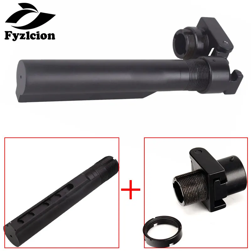 Hunting Cazal connection 6-Position Stock Pipe Stock Buffer Tube + AR15 M4 A2 Style Stock AK Side Folding Butt Stock
Hunting Cazal connection 6-Position Stock Pipe Stock Buffer Tube + AR15 M4 A2 Style Stock AK Side Folding Butt Stock