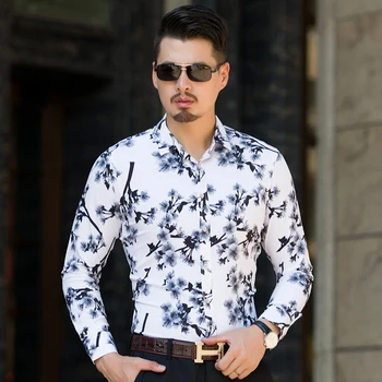 Male Fashion autumn printed Lapel shirt Men's large size shirts Leisure Long sleeve High-quality Floral color Cotton Slim shirt
Male Fashion autumn printed Lapel shirt Men's large size shirts Leisure Long sleeve High-quality Floral color Cotton Slim shirt