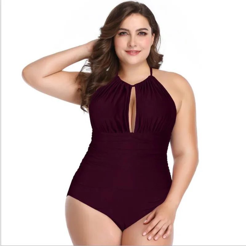 2019 Women Plus Size Bikini One Piece Halter Bathing Suit Beach Wear Summer Clothing Push Up Swimwear Female Swimsuit Open Back
2019 Women Plus Size Bikini One Piece Halter Bathing Suit Beach Wear Summer Clothing Push Up Swimwear Female Swimsuit Open Back
