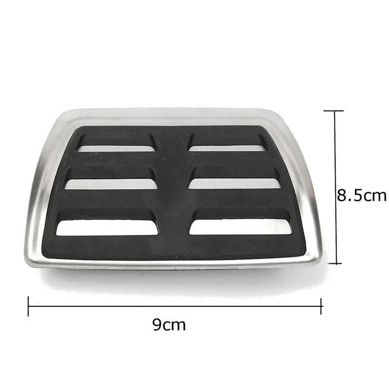 3pcs/set Car Foot Rest Fuel Brake Pedal Plate Cover Set For AUDI A4 S4 A5 A6 Q5 S5 A7