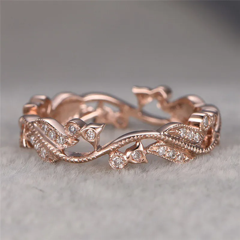 GS 2018 Stainless Steel Costume Jewelry Rings For Women Lucky Flower Vine Leaf Rings Ladies Jewelery Rose Gold Bague Email G5
GS 2018 Stainless Steel Costume Jewelry Rings For Women Lucky Flower Vine Leaf Rings Ladies Jewelery Rose Gold Bague Email G5