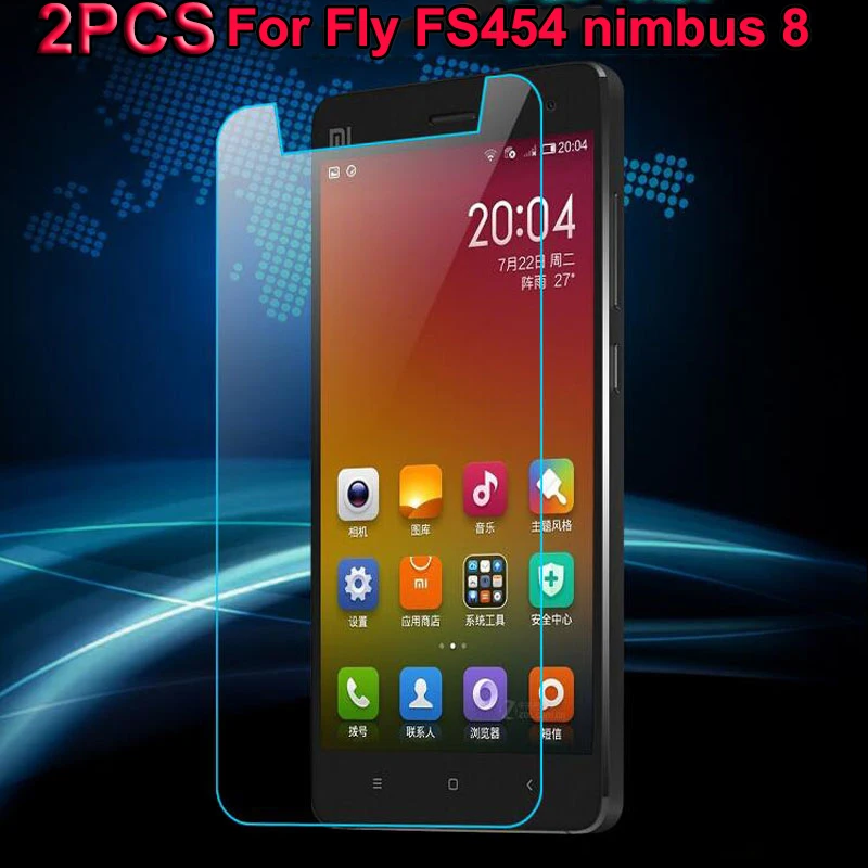 2 шт. защитная пленка из закаленного стекла для Fly FS454 nimbus 8 9H 2.5D | Мобильные