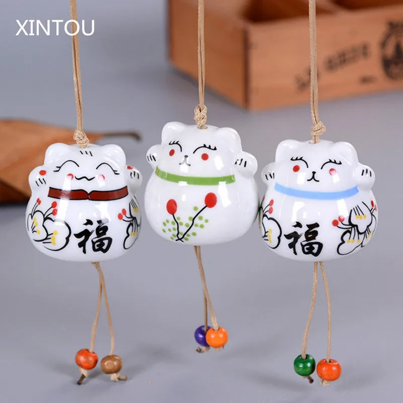 XINTOU Ceramic Hanging Windchimes Lucky Cat Porcelain Figurines Wind Chimes Miniature Car Feng shui Pendant Living Room Decor
XINTOU Ceramic Hanging Windchimes Lucky Cat Porcelain Figurines Wind Chimes Miniature Car Feng shui Pendant Living Room Decor