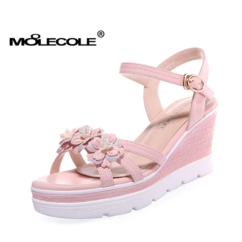 MOOLECOLE Women's Summer Flower Buckle Strap Sandals Ladies Wedges Shoes Heel Height 8.5CM Size EUR35-39 Model 70113
MOOLECOLE Women's Summer Flower Buckle Strap Sandals Ladies Wedges Shoes Heel Height 8.5CM Size EUR35-39 Model 70113