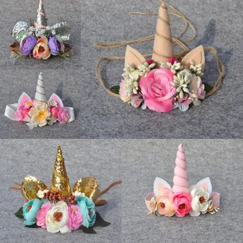 Christmas Unicorn Horn Flower Crown Baby Girl Headbands Easter Unicorn Hair Band For kids flower unicorn headband for girls
Christmas Unicorn Horn Flower Crown Baby Girl Headbands Easter Unicorn Hair Band For kids flower unicorn headband for girls