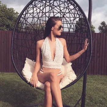 Lace Women One-Piece jumpsuits playsuits white patchwork bodysuit 2019 new summer sexy skinny sleeveless v neck bandage bodysuit
Lace Women One-Piece jumpsuits playsuits white patchwork bodysuit 2019 new summer sexy skinny sleeveless v neck bandage bodysuit