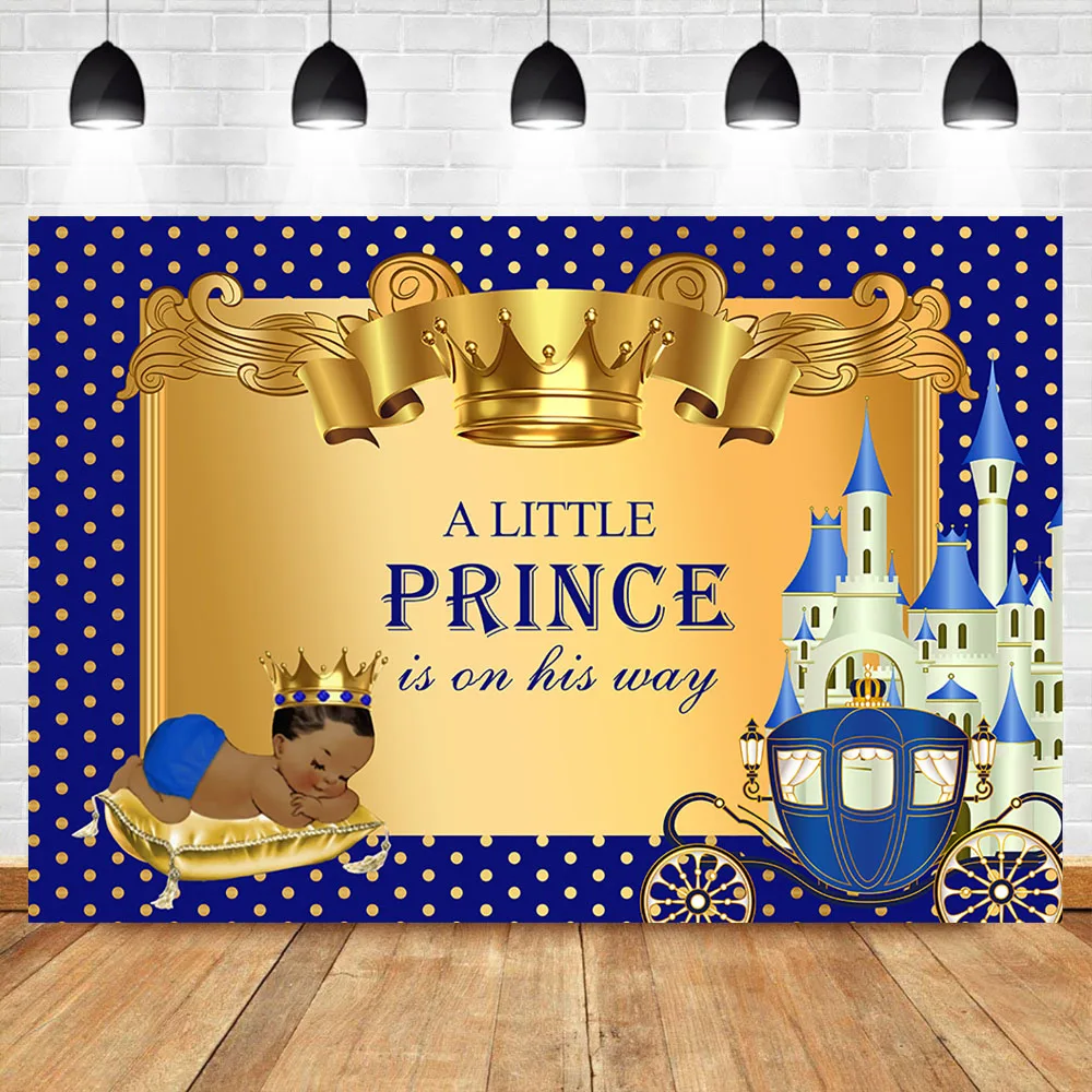 Вечерние виниловые декорации NeoBack Royal Baby Shower для фотосъемки с изображением