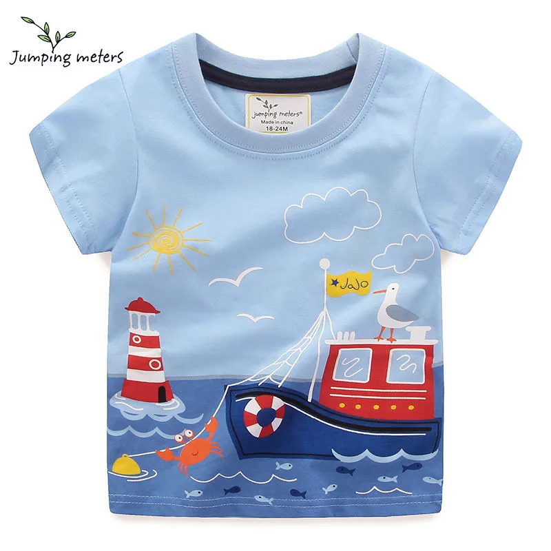 JUMPING METERS Boy/Girl 2-6 Years Old Short Sleeve Boy T-Shirt Child Cotton T-Shirt Short Sleeve Cartoon Fashion Top Casual New
JUMPING METERS Boy/Girl 2-6 Years Old Short Sleeve Boy T-Shirt Child Cotton T-Shirt Short Sleeve Cartoon Fashion Top Casual New