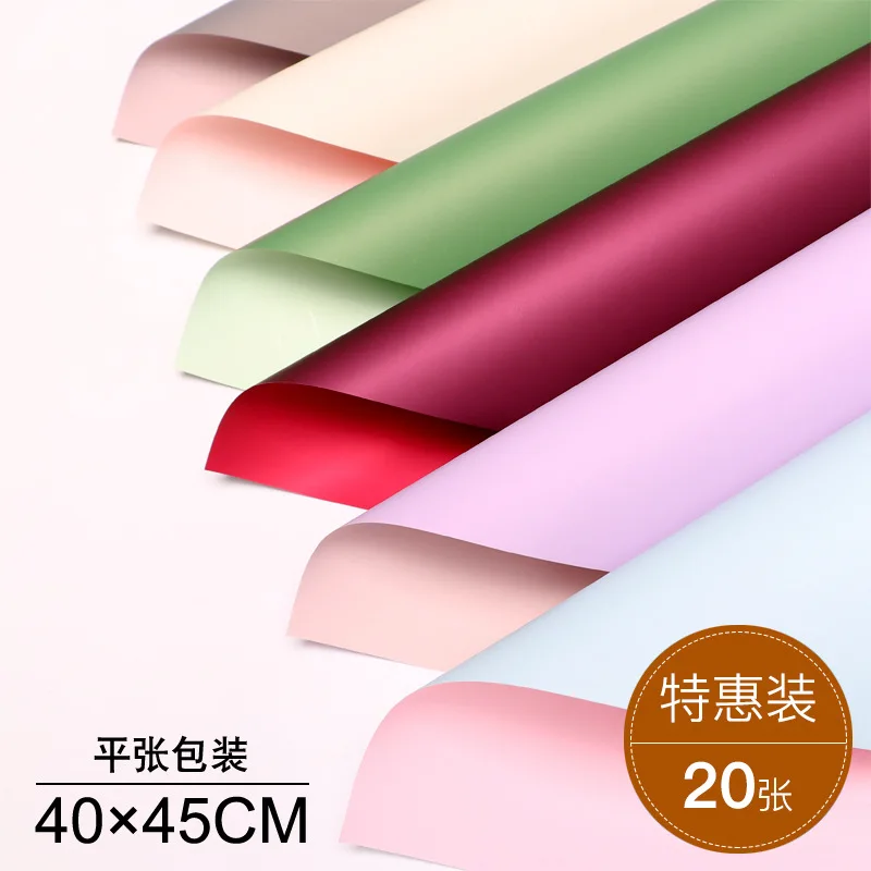 20pcs/set Two-tone Waterproof Flower Wrapping Paper 40x45cm Duplex Paper Bouquet Wedding Decor
20pcs/set Two-tone Waterproof Flower Wrapping Paper 40x45cm Duplex Paper Bouquet Wedding Decor