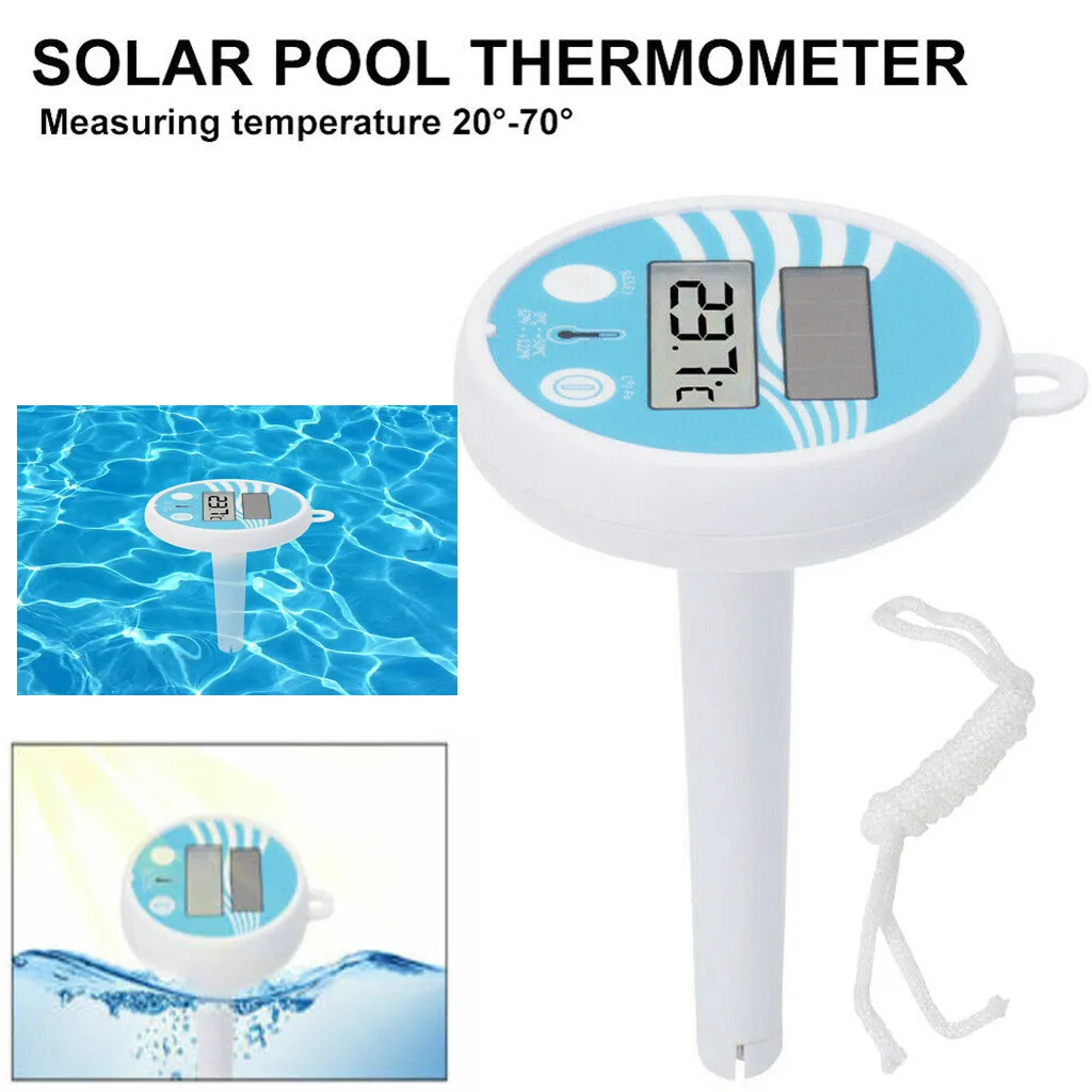 Solar Powered Digital Thermometer Accurate Water Temperature Gauge Measure Tool Pool Accessories
Solar Powered Digital Thermometer Accurate Water Temperature Gauge Measure Tool Pool Accessories
