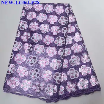 New Arrival Purple African french tulle lace fabrics with Sequins 5Yards french tulle lace fabrics for Evening Dress JC005
New Arrival Purple African french tulle lace fabrics with Sequins 5Yards french tulle lace fabrics for Evening Dress JC005