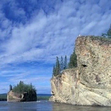 Five Fingers Rapids on Yukon River Yukon Canada Poster Print by Paul Souders (36 x 24)