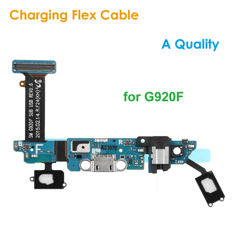 Replacement Charging Flex Cable for Samsung Galaxy S6 G920F Headphone Jack Microphone USB Charging Port Socket Dock Connector
Replacement Charging Flex Cable for Samsung Galaxy S6 G920F Headphone Jack Microphone USB Charging Port Socket Dock Connector
