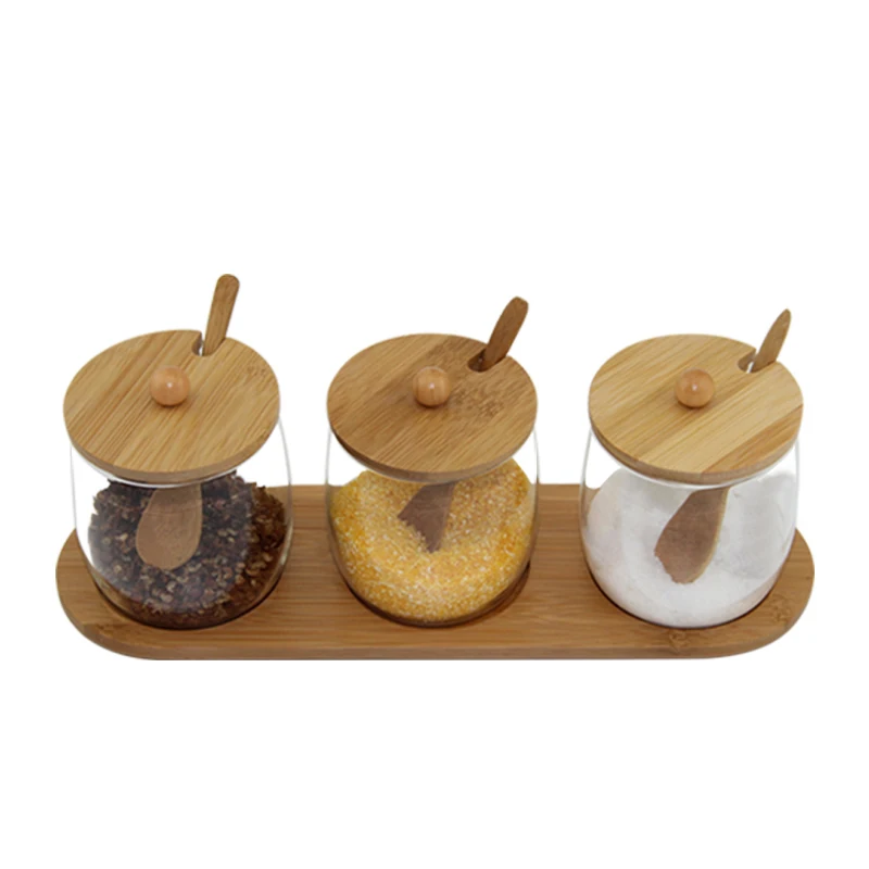 Kitchen glass seasoning jar Set of household condiments box Creative salt oil ingredients tank cans suit
Kitchen glass seasoning jar Set of household condiments box Creative salt oil ingredients tank cans suit