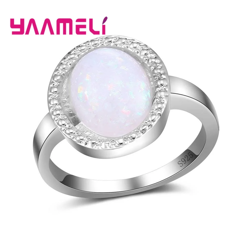 Created Fashion Oval Big Fire Opal rings For Women 925 Pure Cheap Promise Jewelry White Opal Simple Wedding Rings
Created Fashion Oval Big Fire Opal rings For Women 925 Pure Cheap Promise Jewelry White Opal Simple Wedding Rings