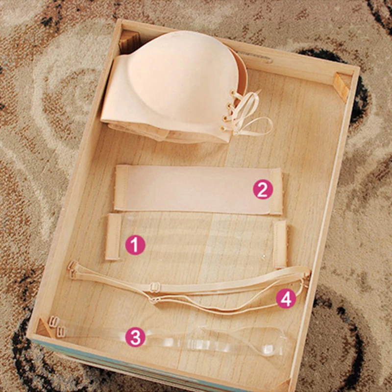 Sexy Women Strapless Invisible Bra Push Up Wireless Bra Bandage Pull Bras 1/2 Cup Seamless Girls Bra Top Underwear lingerie
Sexy Women Strapless Invisible Bra Push Up Wireless Bra Bandage Pull Bras 1/2 Cup Seamless Girls Bra Top Underwear lingerie