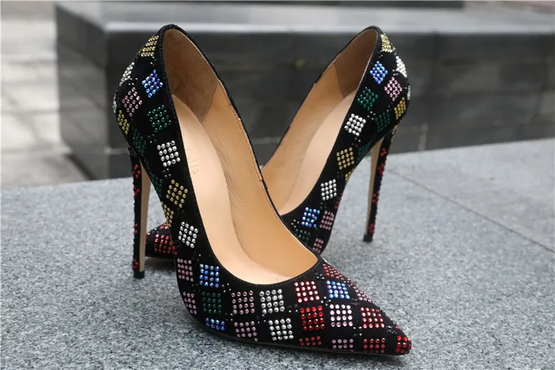 2019 new luxury colorful rhinestone high heels female non-slip super high heels 12cm professional party ball shoes
2019 new luxury colorful rhinestone high heels female non-slip super high heels 12cm professional party ball shoes