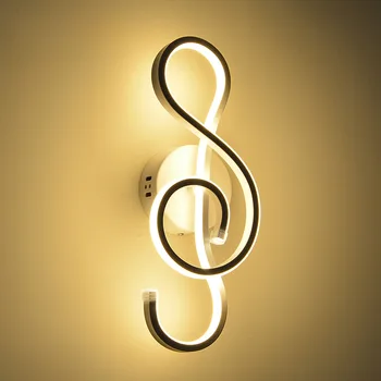 Aluminum Led Wall Lamp Musical Note Luminaire Nordic Modern Simple Wandlamp Corridor Hallway Hotel Bedroom Living Room Lights
Aluminum Led Wall Lamp Musical Note Luminaire Nordic Modern Simple Wandlamp Corridor Hallway Hotel Bedroom Living Room Lights