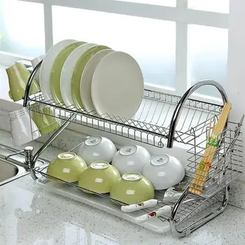 New Kitchen Dish Drainer Drying Rack Holder Plates Cup Tableware Bowl Shelf Basket Kitchen Shelf Organizer Dish Drying Rack
New Kitchen Dish Drainer Drying Rack Holder Plates Cup Tableware Bowl Shelf Basket Kitchen Shelf Organizer Dish Drying Rack