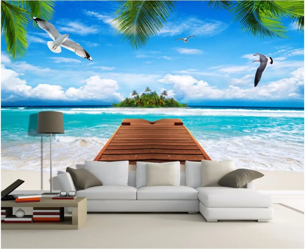 WDBH custom mural photo 3d wallpaper Sea View Island Coconut Tree home decoration painting 3d wall murals wallpaper for wall 3 d
WDBH custom mural photo 3d wallpaper Sea View Island Coconut Tree home decoration painting 3d wall murals wallpaper for wall 3 d