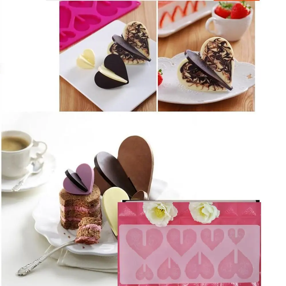 1PC DIY Cake Tool 3D Heart Shape Silicone Chocolate Mold Cake Decorating Flower Rose Birthday Baking
1PC DIY Cake Tool 3D Heart Shape Silicone Chocolate Mold Cake Decorating Flower Rose Birthday Baking