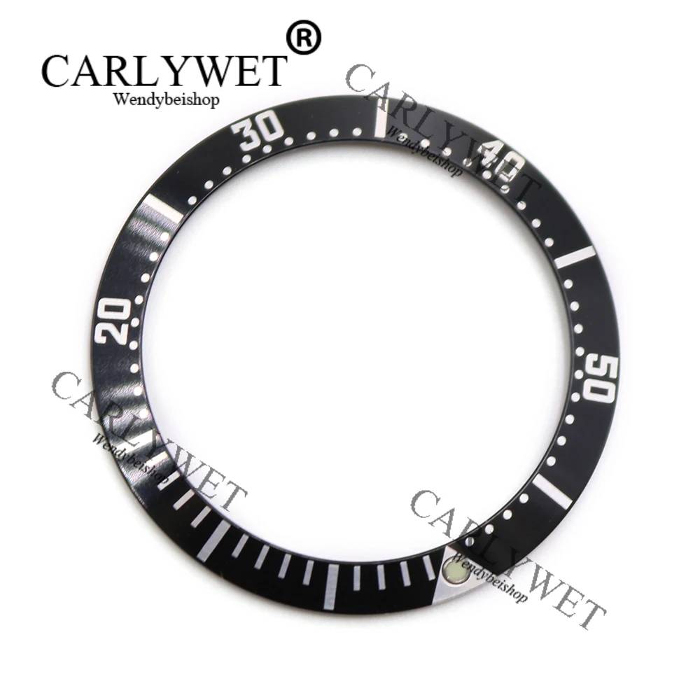CARLYWET Wholesale High Quality Aluminum Black With White Writing Watch Bezel Insert for 2252
CARLYWET Wholesale High Quality Aluminum Black With White Writing Watch Bezel Insert for 2252