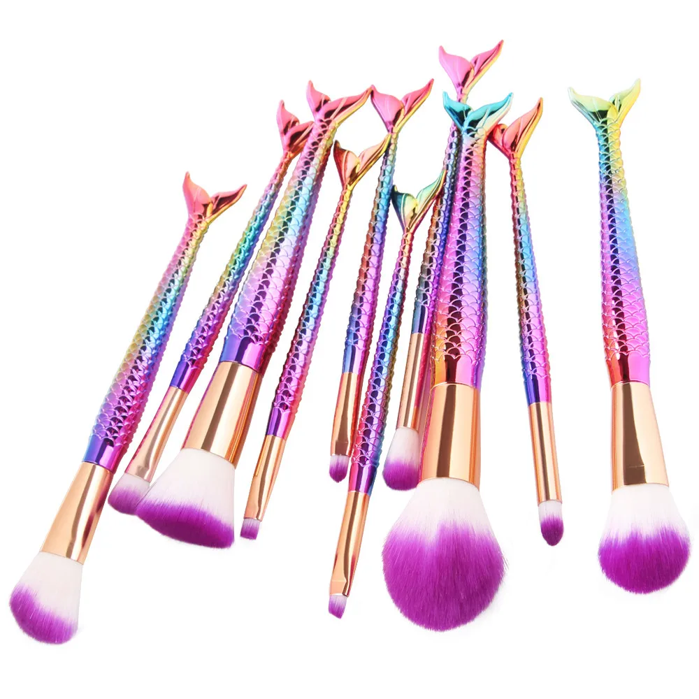 MAANGE Makeup Brushes 10PCS Mermaid Tail Makeup Foundation Eyebrow Eyeliner Blush Lip Cosmetic Concealer Brushes
MAANGE Makeup Brushes 10PCS Mermaid Tail Makeup Foundation Eyebrow Eyeliner Blush Lip Cosmetic Concealer Brushes