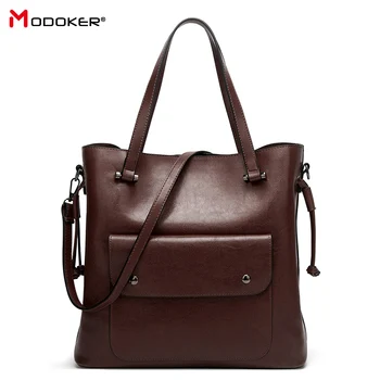 Modoker Fashion oil wax shoulder bag high quality handbag simple brand large capacity diagonal package fashion handbags Waterpro
Modoker Fashion oil wax shoulder bag high quality handbag simple brand large capacity diagonal package fashion handbags Waterpro