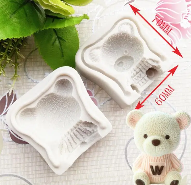Cake Tools 1pc bear silicone mold Decorating Cupcake decorating Gumpaste fondant tool mould
Cake Tools 1pc bear silicone mold Decorating Cupcake decorating Gumpaste fondant tool mould