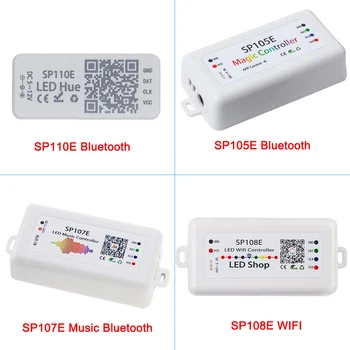SP108E 107E 105E 110E Led Controller WIFI Bluetooth Music Controller by smart phone APP For WS2811 WS2812B WS2813 SK6812 Strip
SP108E 107E 105E 110E Led Controller WIFI Bluetooth Music Controller by smart phone APP For WS2811 WS2812B WS2813 SK6812 Strip
