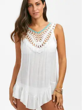 2019 Sexy Crochet Beach Cover Up Open Back Summer Beach Cotton Ruffle Ball Swimwear Cover Up Solid Robe De Plage
2019 Sexy Crochet Beach Cover Up Open Back Summer Beach Cotton Ruffle Ball Swimwear Cover Up Solid Robe De Plage