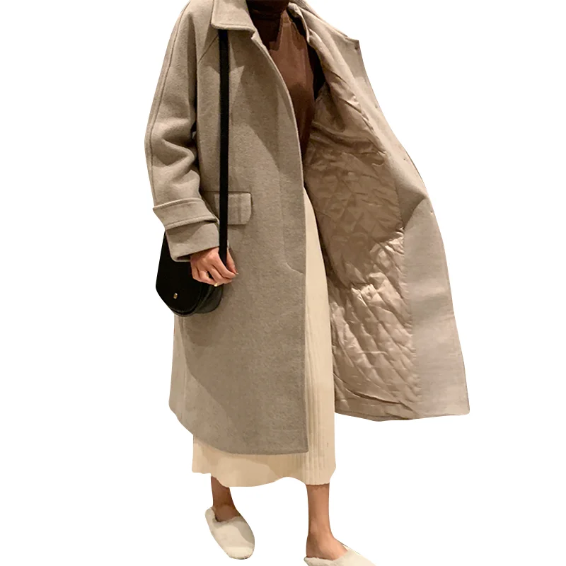 U-SWEAR Autumn Winter Wool Blend Coat Women Long Sleeve Turn-down Collar Jacket Casual Woolen Thicken Outwear Solid Overcoat
U-SWEAR Autumn Winter Wool Blend Coat Women Long Sleeve Turn-down Collar Jacket Casual Woolen Thicken Outwear Solid Overcoat