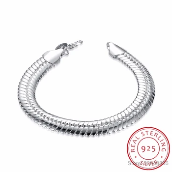 LEKANI 925 Sterling Silver Bracelets 10mm Snake Bones Bracelets Bangles For Men and Women Jewelry
LEKANI 925 Sterling Silver Bracelets 10mm Snake Bones Bracelets Bangles For Men and Women Jewelry