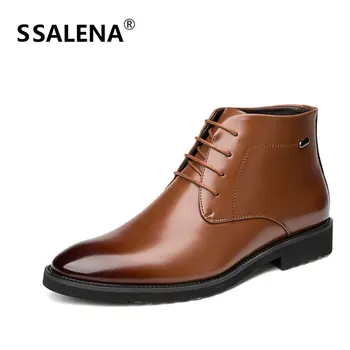 Men Classic Pointed Toe Ankle Boots Male Lace Up Business Working Short Boots Men Luxury Leather High Top Shoes AA60535
Men Classic Pointed Toe Ankle Boots Male Lace Up Business Working Short Boots Men Luxury Leather High Top Shoes AA60535