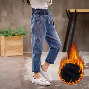 New Teenage Girls Plus Velvet Denim Jeans Pants 2018 Autumn Winter Kids Cotton Elastic Fleece Thicken Warm Leggings Trousers Z01
New Teenage Girls Plus Velvet Denim Jeans Pants 2018 Autumn Winter Kids Cotton Elastic Fleece Thicken Warm Leggings Trousers Z01