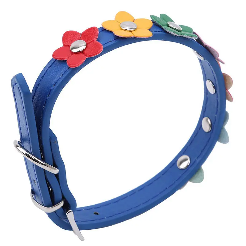 Creative Hot Sweet Flower Studded PU Leather Cat Collar Pet Small Dog Buckle Neck Strap Pet Collar Colorful Flower Dog Collar
Creative Hot Sweet Flower Studded PU Leather Cat Collar Pet Small Dog Buckle Neck Strap Pet Collar Colorful Flower Dog Collar