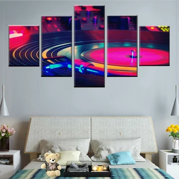 HD printing 5 panel wall art DJ instrument turntable painting canvas painting home decoration painting Nordic poster
HD printing 5 panel wall art DJ instrument turntable painting canvas painting home decoration painting Nordic poster