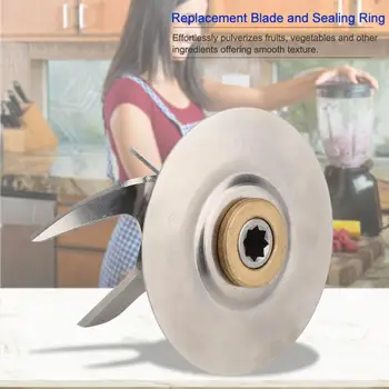 Stainless Steel Blender Bottom Blade w/ Plastic Sealing O Ring Kitchen Juice Extractor Blender Replacement Parts
Stainless Steel Blender Bottom Blade w/ Plastic Sealing O Ring Kitchen Juice Extractor Blender Replacement Parts