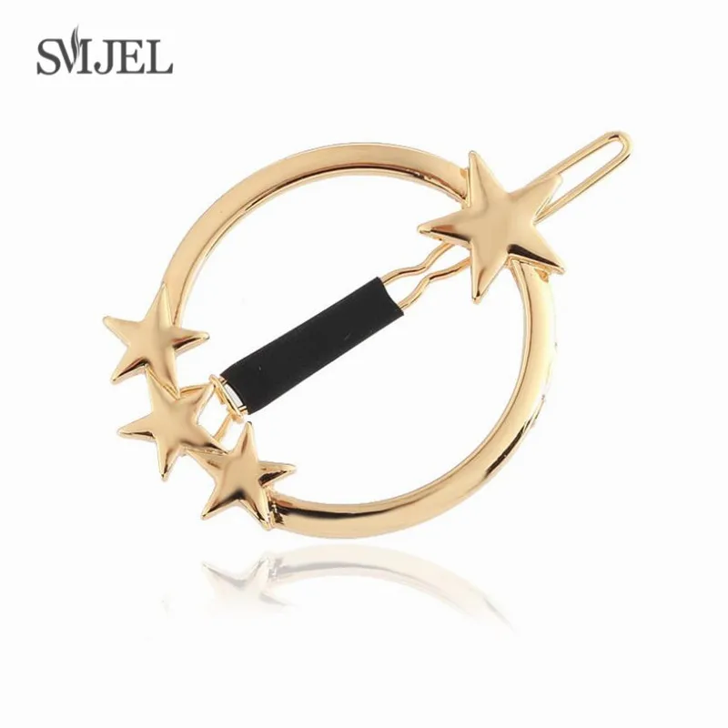 SMJEL Trendy Hair Clips Hair Accessories Star Barrettes Jewelry Simple Round Hair Pins For Women and Girls
SMJEL Trendy Hair Clips Hair Accessories Star Barrettes Jewelry Simple Round Hair Pins For Women and Girls