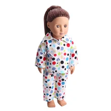 Doll clothes doll color wave point pajamas set pant toy accessories fit 18 inch Girl dolls and 43 cm baby doll c13
Doll clothes doll color wave point pajamas set pant toy accessories fit 18 inch Girl dolls and 43 cm baby doll c13
